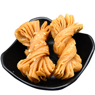 山东特产蜜麻花老式蜜翻花手工蜜汁套环果子糕点甜食小吃散装2斤