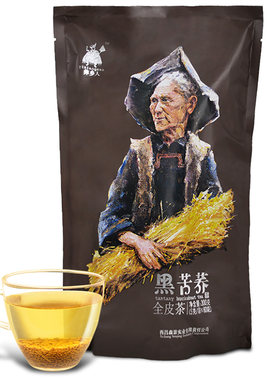 花草茶彝乡人四川黑苦荞茶
