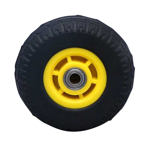 手拉车橡胶轮子轴承购物车轮便携拉杆车轱辘行李拖车轮小拉车配件