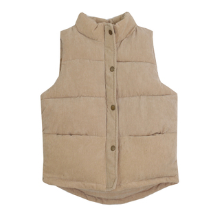 条绒马甲女秋冬款韩版2023新款短款羽绒棉背心宽松灯芯绒棉坎肩