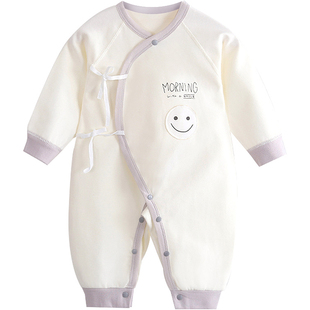 新生婴儿儿衣服秋冬长袖连体衣0-3月春秋哈衣爬服初生宝宝和尚服