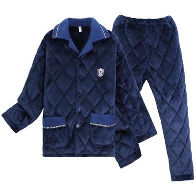 中老年人男冬加大厚保暖家居服