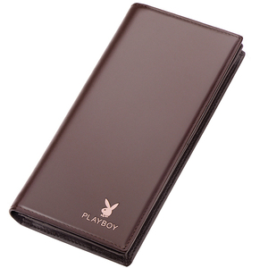 花花公子男士钱包长款真皮简约时尚皮夹头层牛皮商务休闲钱夹潮