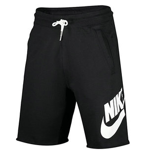 NIKE耐克男子夏季大LOGO 纯棉运动休闲五分短裤ar2376-010 AT5268