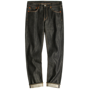 养牛款2026年新款牛仔裤男冬季直筒宽松复古原浆原色赤耳丹宁裤