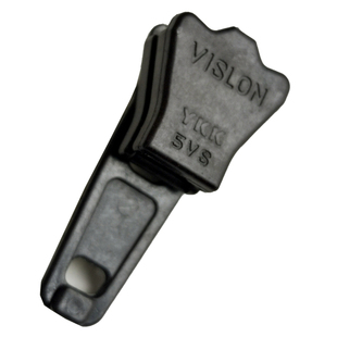 5号全塑料拉头安检门拉头塑钢拉链齿YKK拉链配件黑色自锁头10V号