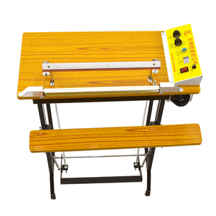 升球胶袋封口机脚踏通过式PVC脚踩切膜POF塑料薄膜热收缩膜封切