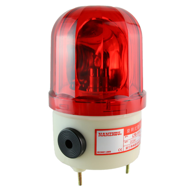 热卖南州 220V/24V/12v LTE-1101J带声音旋转式警示灯施工报警