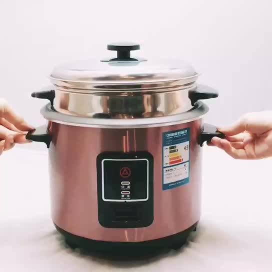 Chinese Stainless Steel Body Cylinder Non Stick Mini Electric Rice