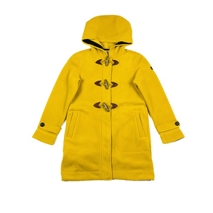 专柜正品秋冬AIGLE艾高抓绒衣女户外休闲保暖牛角扣连帽抓绒外套