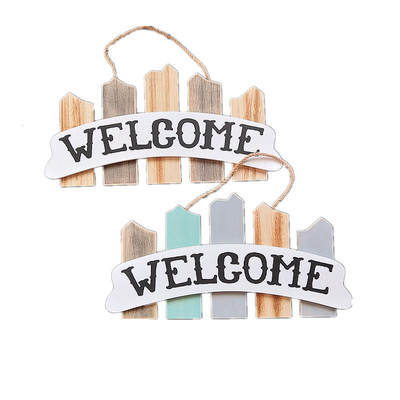 welcome北欧复古装饰茶馆壁饰