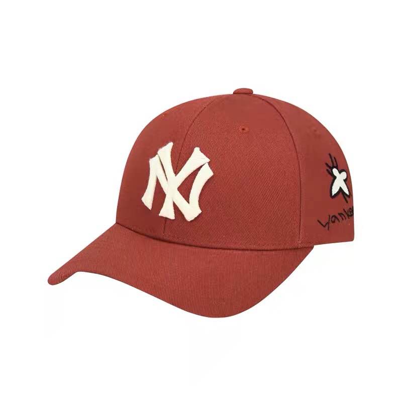 韩国正品mlb帽子新款玫瑰花刺绣