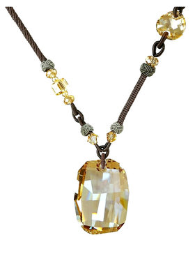 水晶长款情人节生日礼物毛衣链