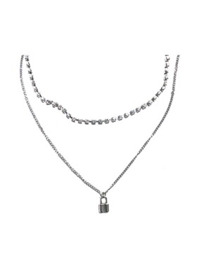 韩国泫雅同款水钻项链