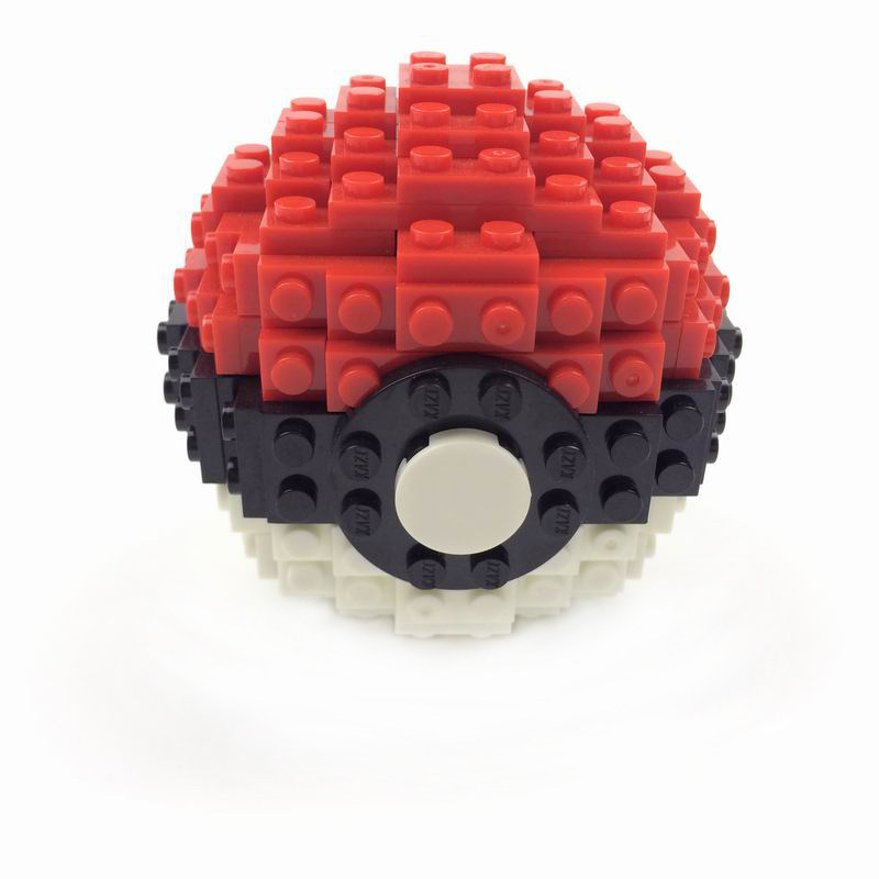 神奇宝贝宠物小精灵球拼装玩具塑料DIY益智小颗粒积木Pokemon Go