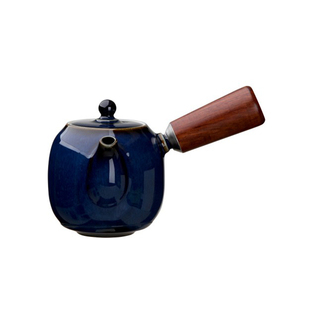 天若有情台湾宜龙茶具功夫茶具配件兔毫蓝翠玉釉壶茶壶手抓壶包邮