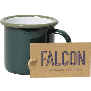 茶茶向上 英国Falcon复古搪瓷浓缩咖啡白酒杯儿童水杯150ml带把手