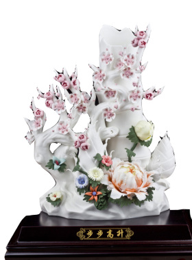 工艺德化白瓷大吉大利雕塑艺术品