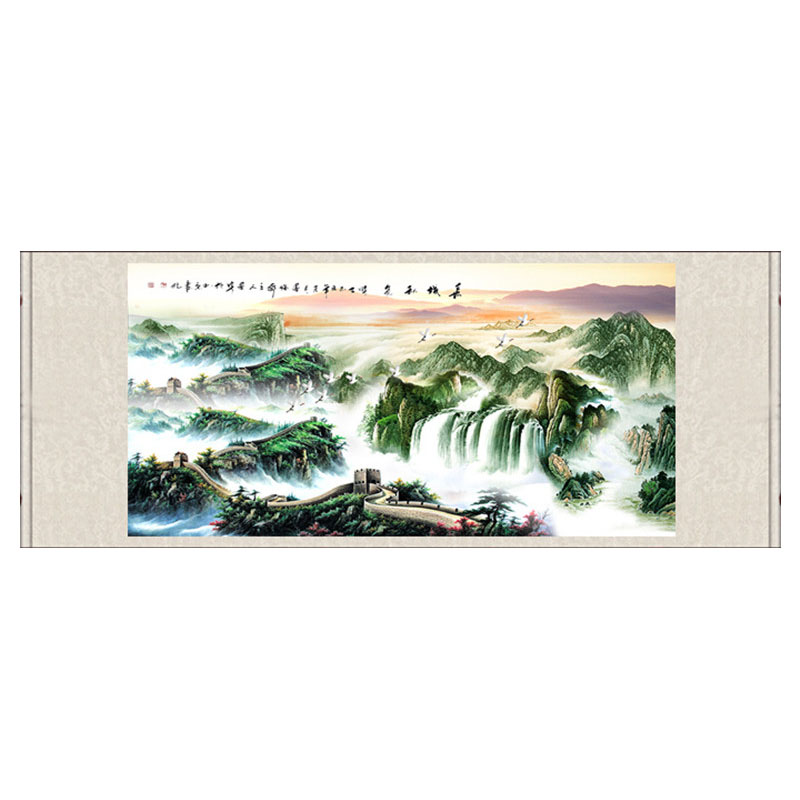 名家山水画挂画壁画卷轴画定制