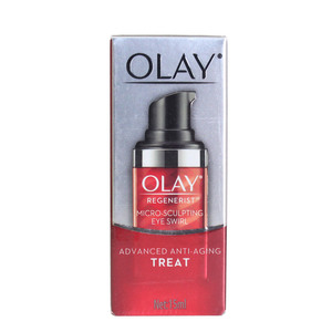OLAY塑颜金纯弹力眼霜15ml抗皱紧致保湿胜肽抗老大红瓶眼霜正品