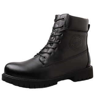 35 36 37小码棉鞋秋冬季休闲鞋男鞋子加绒潮鞋户外高帮真皮马丁靴