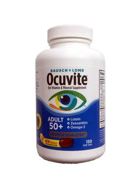 现货/美国Bausch Lomb博士伦博视康Ocuvite50岁叶黄素眼睛
