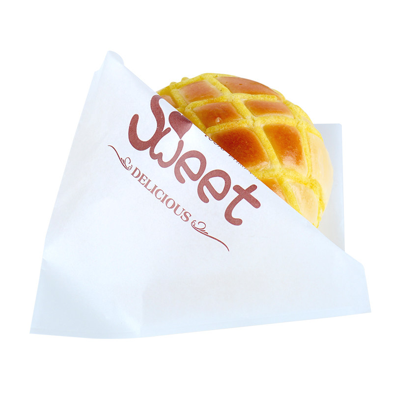 车轮饼纸袋随手包鸡蛋汉堡防油三角三明治烧饼甜甜圈牛皮打包袋子