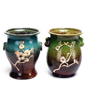 大号多肉植物陶瓷花盆创意绿植花器复古透气法师老庄植物盆栽园艺