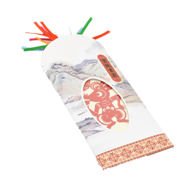 京剧脸谱民间工艺品剪纸书签