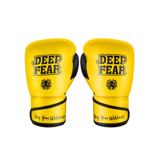 DEEP FEAR三角锁定拳套 拳击散打手套泰拳搏击拳套比赛训练拳套