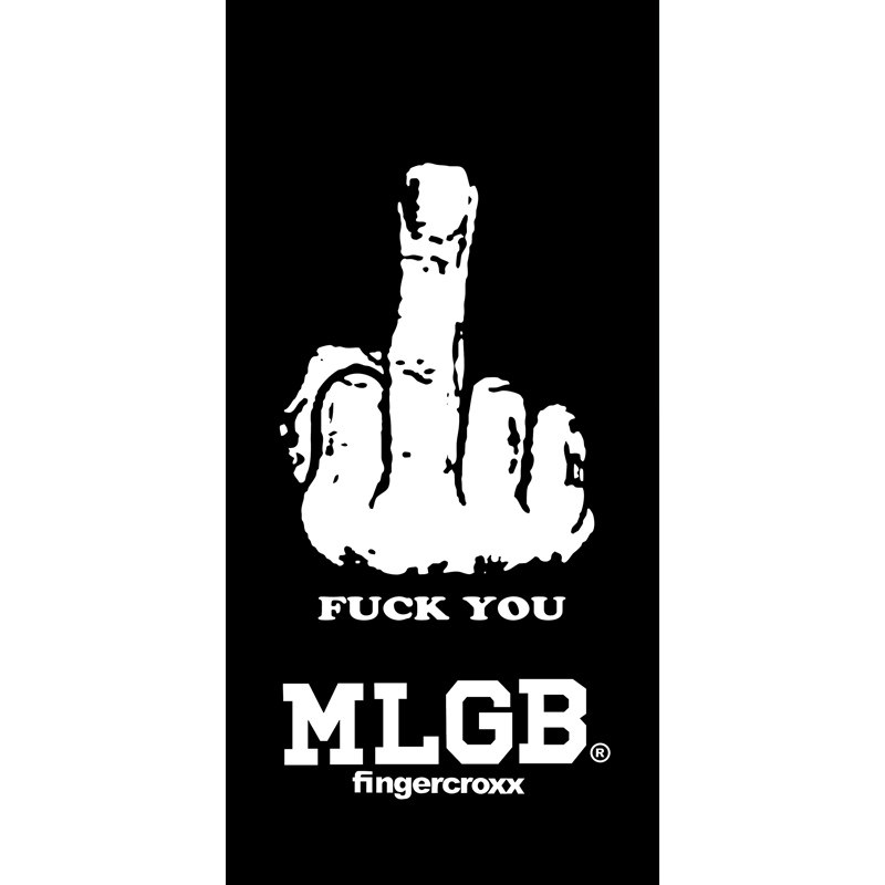 潮人李晨MLGB男 街头时尚潮牌手势毛巾运动沙滩健身浴巾来图定制