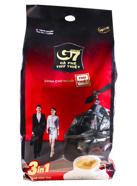 原装越南中原g7咖啡1600克三合一速溶/100袋装条装咖啡粉加浓型