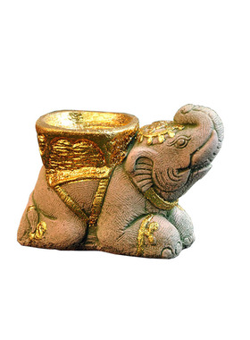 泰国小象烛台东南亚风桌面装饰