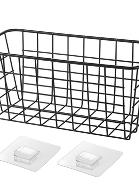 免打孔铁艺挂篮家用篮子厨房壁挂式置物架浴室收纳篮置物篮收纳筐