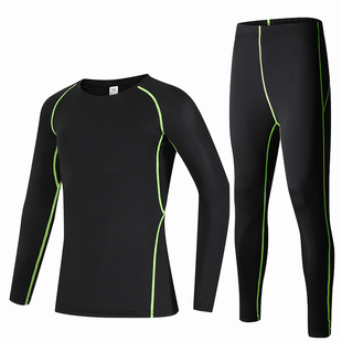 儿童运动套装紧身长裤男女瑜伽速干裤篮球足球跑步训练打底健身服