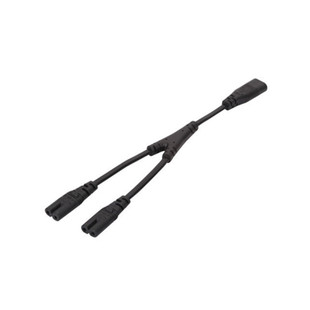 C8-2*C7公母八字电源一分二延长线IEC320-C7转C8加长电源线0.3米