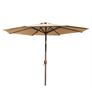 2.7米直伞阳台庭院楼顶户外遮阳伞太阳能灯伞中柱伞沙滩伞太阳伞