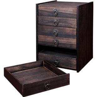 茗阳实木普洱茶盒茶具茶饼存储收纳分茶盘包邮茶叶储藏柜箱六层