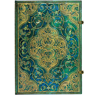 paperblanks笔记本子厚绿松石年代记玫瑰无酸纸复古手帐本印花硬面软封面礼物文具礼品创意烫金文创日记事本