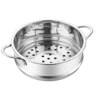 蒸笼凹口锅蒸锅笼屉家用304不锈钢辅食锅蒸屉16cm18隔水蒸架小号