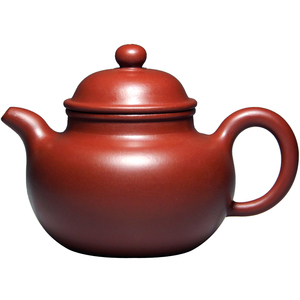 宜兴紫砂壶 名家吴娟华高难度纯原矿大红袍大品纯全手工大掇球壶
