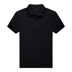 纯色polo衫短袖t恤工衣男女同款体恤翻领职业装秋diy定制印字绣标