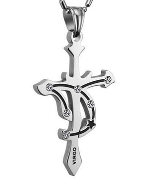 十二星座十字架项链加长日韩版