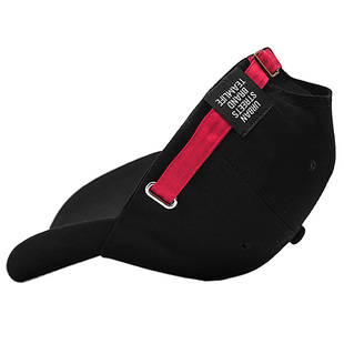 潮牌欧美街头黑红调节带棒球帽弯沿帽子男女款情侣ulzzang鸭舌帽