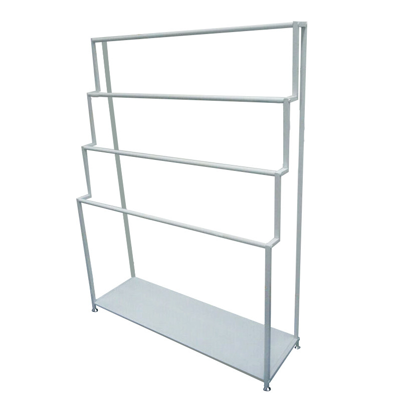 铁艺梯形围巾货架丝巾展示架落地带板靠墙皮带围巾架披肩挂架包邮