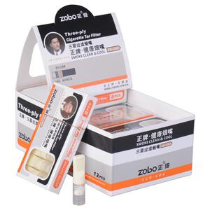 ZOBO正牌抛弃型健康过滤烟嘴三重过滤一次性过滤男女士烟具净烟器