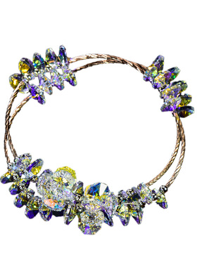 纯银水晶双层超闪礼物时尚饰品