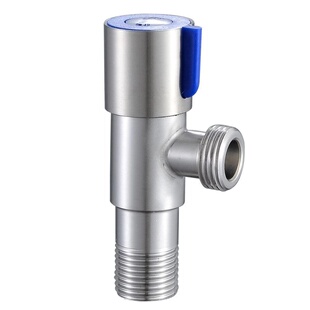 SUS304不锈钢一进二出三角阀加厚冷热水加长角阀热水器止水阀直阀