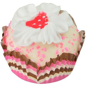 仿真花边纸杯花朵抹茶蛋糕PU假蛋糕面包模型摄影视道玩具礼品