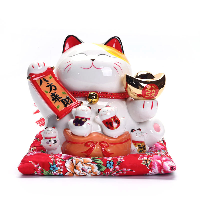 招财猫摆件开业存钱罐店铺礼品
